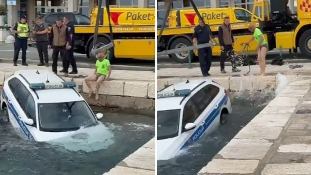 Policajac otišao na bankomat, službeni automobil mu "pobjegao" u more